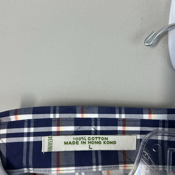 ORVIS Plaid Button Down Short Sleeve Shirt Size L - Picture 5 of 12